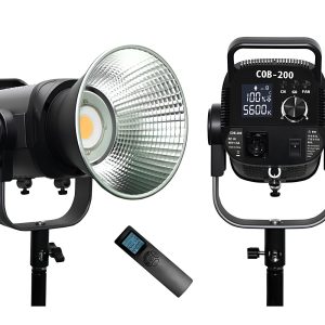PDX Cobac-200A – 200W Bi-Color LED Videolicht mit Fernbedienung & LCD
