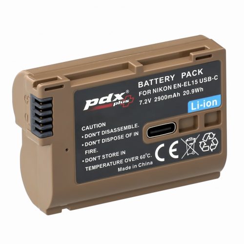PDX Plus für Canon LP-E6NH USB-C Akku